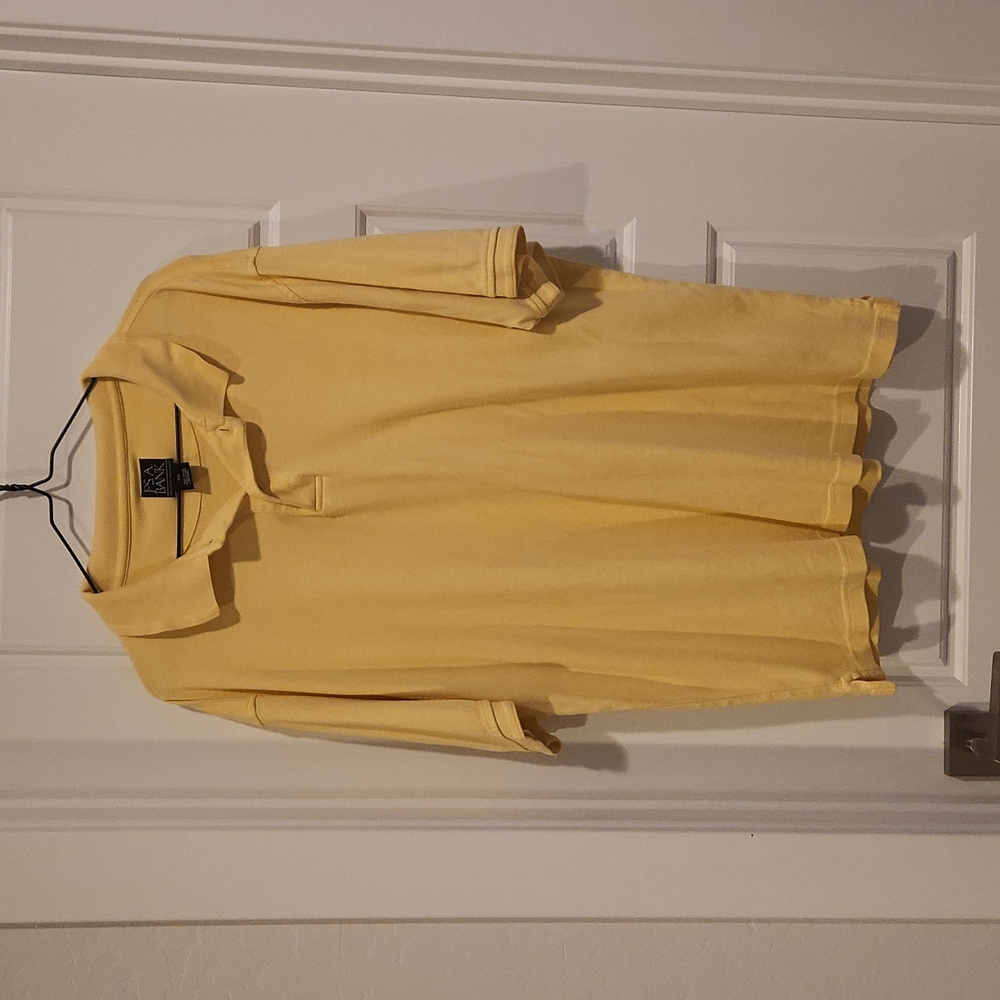 Mens Yellow Polo Shirt XXL